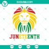 Rasta Lion Juneteenth SVG file featuring a powerful lion design, perfect for Juneteenth celebrations. Download this Independence Day SVG.