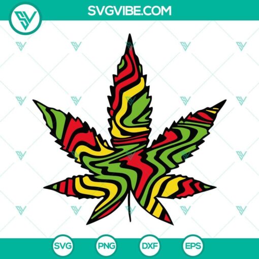 rasta weed leaf svg cannabis svg stoner svg marijuana 420 svg png dxf eps 5 mockup