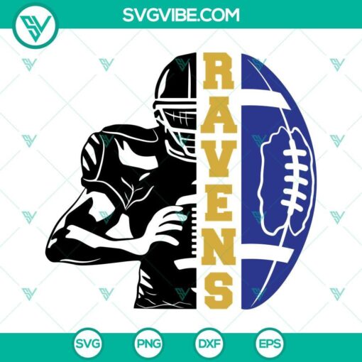 ravens football half player svg ravens team svg half football half player svg football season svg 10 mockup