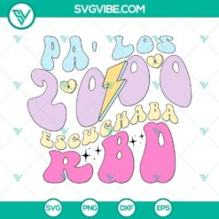 RBD SVG Images, Pa Los 2000 Escuchaba RBD SVG Image, Rebelde SVG Images, Bad Bunny