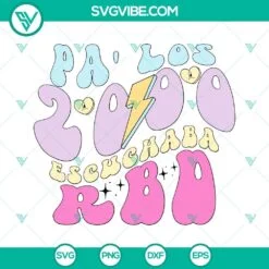 Musics, SVG Files, RBD SVG Images, Pa Los 2000 Escuchaba RBD SVG Image, Rebelde 2