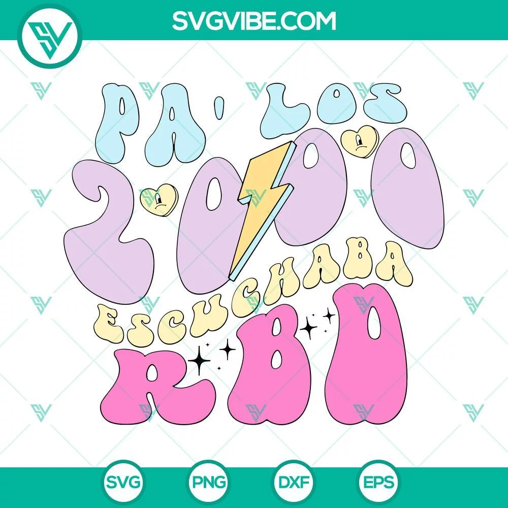 Musics, SVG Files, RBD SVG Images, Pa Los 2000 Escuchaba RBD SVG Image, Rebelde 1