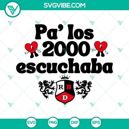 rebelde bad bunny svg bundle pa los 2000 escuchaba rbd svg bad bunny svg rbd tour svg png dxf eps 2 mockup