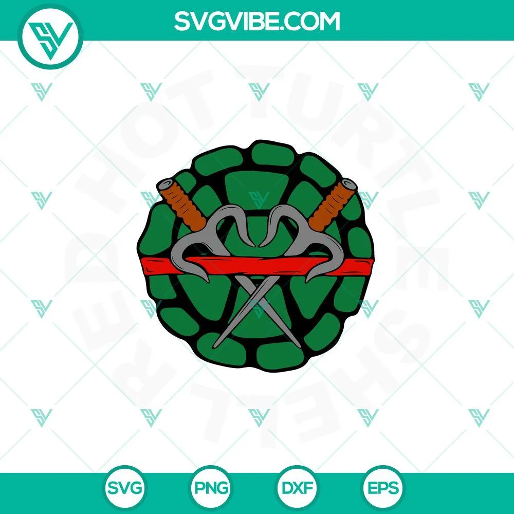 Movies, SVG Files, Red Hot Turtle Shell SVG Download, Raph Teenage Mutant Ninja 1