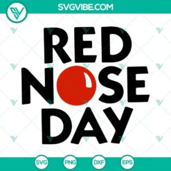 Red Nose Day 2023 SVG Bundle with Fundraising Images for Download - PNG Format, perfect for charity events and fundraisers.