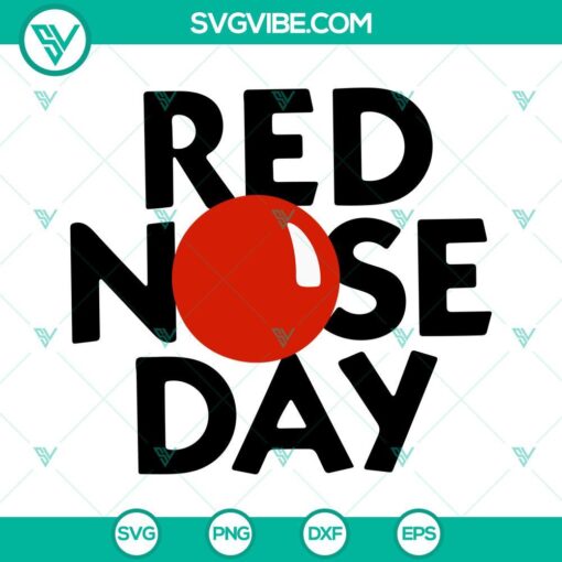 red nose day svg bundle fund raising svg red nose 2023 svg png dxf eps cutting files 6 mockup