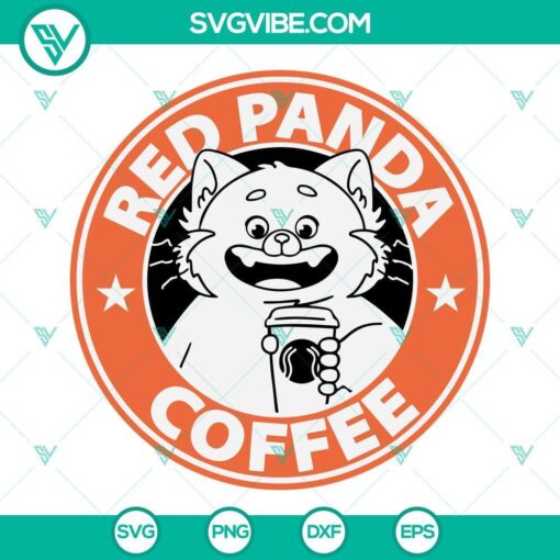 red panda coffee svg turning red svg red panda turning red starbucks cup svg 3 mockup