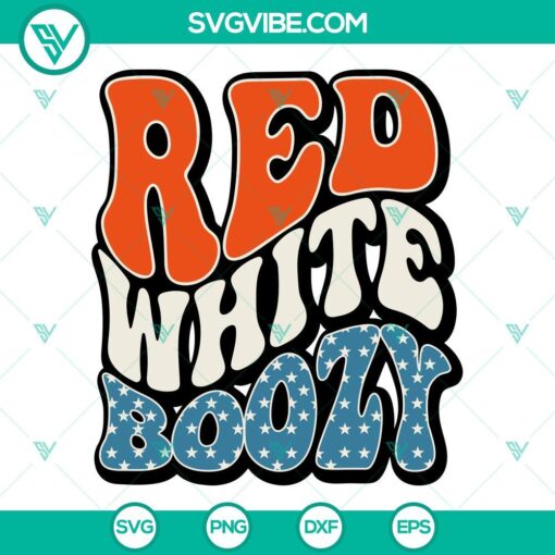 red white boozy retro smiley svg 4th of july svg funny fourth of july svg png dxf eps for shirt 5 mockup