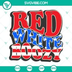 4th Of July, SVG Files, Red White Boozy SVG Files, America SVG Files, Funny 4th 2