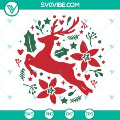 Reindeer Christmas SVG Images, Reindeer Christmas Ornament SVG Download PNG EPS