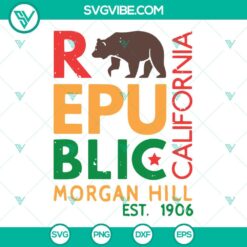 American, SVG Files, Republic Of California SVG Image, Republic SVG Image, Bear 1