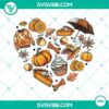 Retro autumn heart Thanksgiving design PNG file for digital use, perfect for fall season graphics.