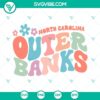 Retro Outer Banks North Carolina Pogue Life SVG File with PNG, DXF, EPS formats for digital use. Ideal for beach lovers.