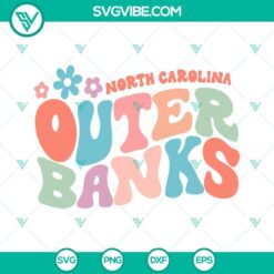 Retro Outer Banks North Carolina SVG Image, Pogue Life SVG Images PNG DXF EPS