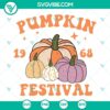 Retro 1968 Pumpkin Fall Festival SVG images for digital download, featuring vintage pumpkin designs. Perfect for autumn-themed projects.
