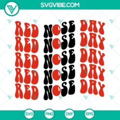 SVG Files, Trending, Retro Red Nose Day SVG Image PNG DXF EPS Digital Design 2