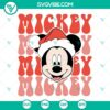 Retro Santa Mickey and Christmas SVG Files for holiday crafts and designs, vintage Christmas illustrations.