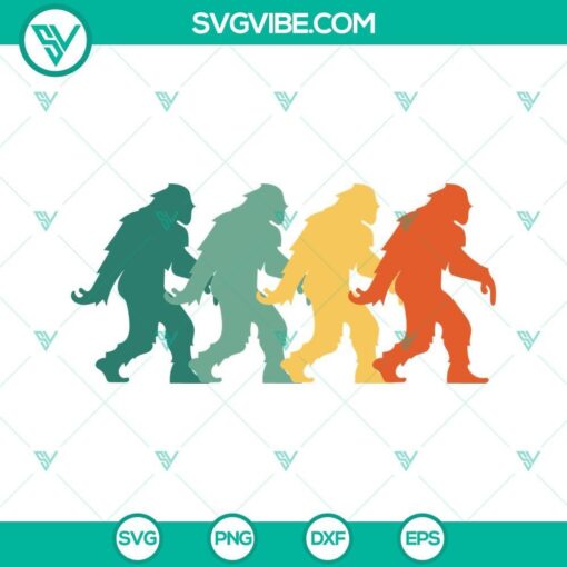 retro vintage bigfoot svg sasquatch svg png dxf eps cut files 1 mockup