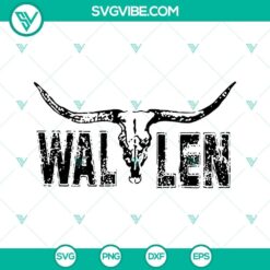 Retro Wallen Bull Skull SVG Images Bundle, Morgan Wallen SVG File, Western 3