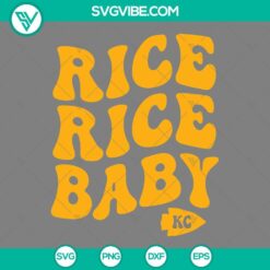 Rice Rice Baby SVG Files, KC Football SVG Download, Kansas City Chiefs SVG Image, Chiefs SVG Files