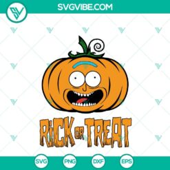 Disney, Halloween, SVG Files, Rick And Morty Pumpkin Halloween SVG File, I 2