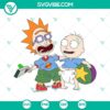 Rick And Morty Rugrats SVG images featuring Chuckie Finster and Tommy Pickles in a colorful and detailed design for digital use.
