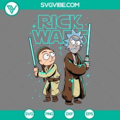 Disney, Movies, SVG Files, Rick And Morty Star Wars SVG File PNG EPS DXF File 2