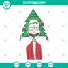 Rick Sanchez Christmas Tree SVG featuring animated character, Christmas theme. Ideal for digital download.