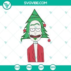 Christmas, SVG Files, Rick Sanchez Christmas Tree SVG Download Digital File, 14