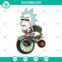 Rick Sanchez Jigsaw SVG File, Horror SVG Download, Rick Morty Halloween Movie