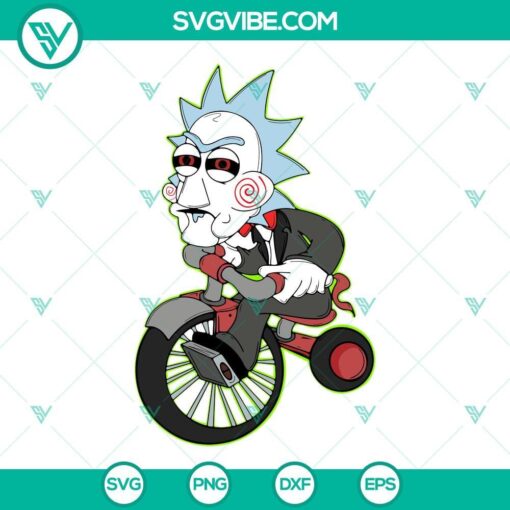 rick sanchez jigsaw svg horror svg rick morty halloween movie svg png dxf eps cut files 10 mockup