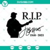 Jimmy Buffett RIP SVG file download featuring American singer, perfect for crafting projects. Musician themed design.