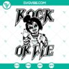 Rock Or Die Chucky SVG Files for Halloween Rock And Roll enthusiasts. Includes PNG, DXF, EPS formats. Perfect for spooky crafting projects.