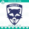 Rocket Raccoon logo embroidery design inspired by Guardians of the Galaxy Vol. 3 movie, can be used for digital crafting.