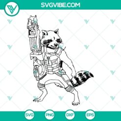 Rocket Raccoon SVG Image, The Guardians Of The Galaxy SVG Images, Marvel
