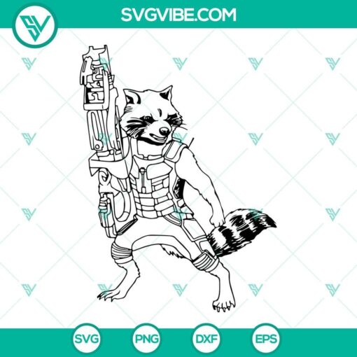 rocket raccoon svg the guardians of the galaxy svg marvel comics hero svg png dxf eps 8 mockup