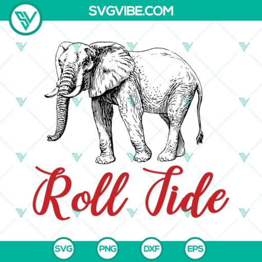 roll tide svg alabama svg alabama in elephant svg elephant outline svg 9 mockup