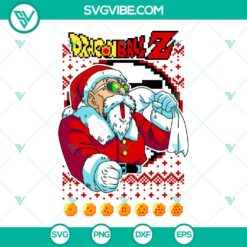 Christmas, SVG Files, ROSHI Ugly Christmas Sweater SVG Image, Master Roshi 2