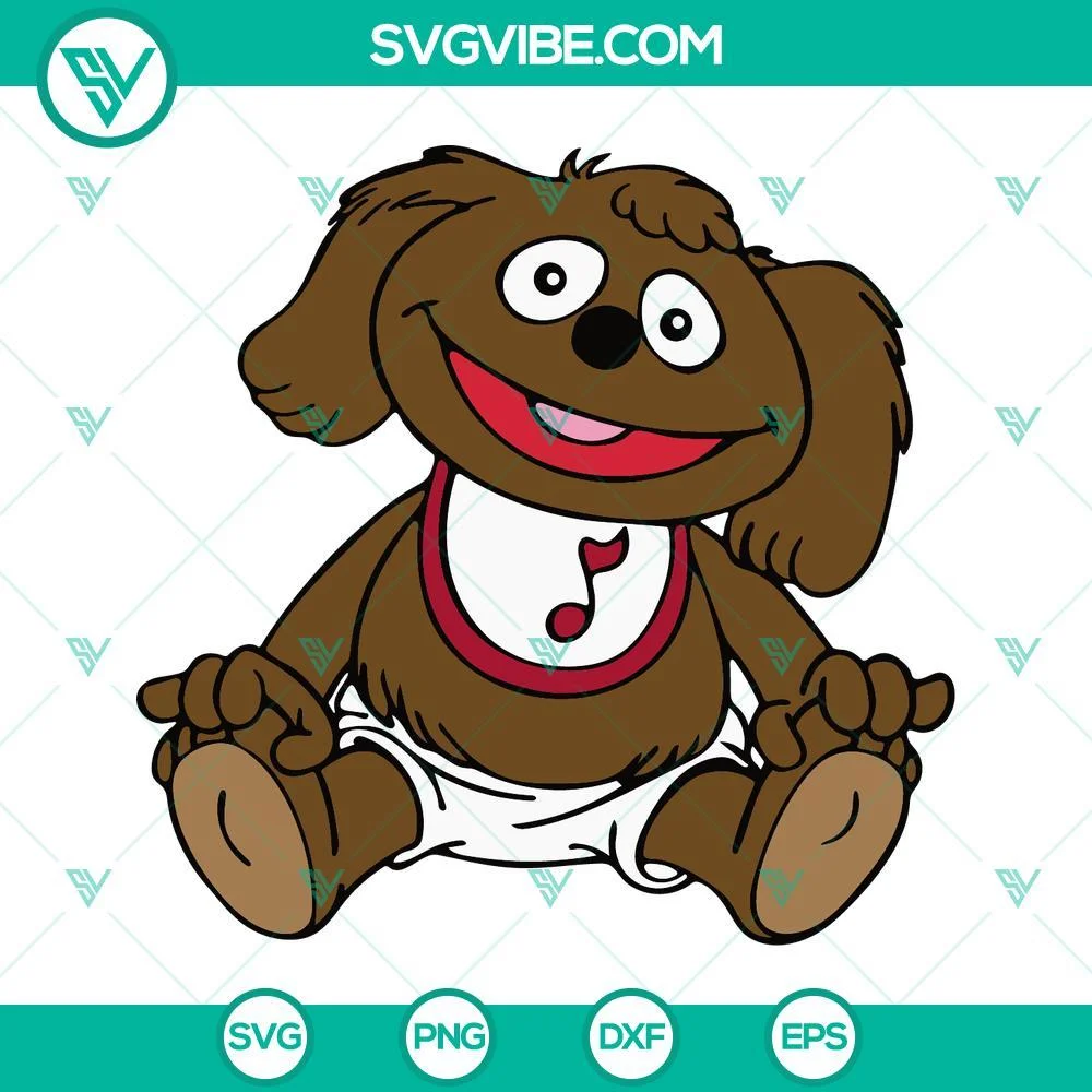 Cartoons, SVG Files, Rowlf The Dog Muppet SVG Files, Muppet Babies SVG File, 1