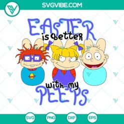 Easter, SVG Files, Rugrats Easter Is Better With My Peeps SVG Download, Chuckie 23