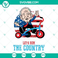 American, SVG Files, Running The Country Is Like Riding A Bike SVG Image, Biden 12