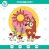 Rusty Bluey and Cottagecore Red Kelpie cartoon SVG download, featuring Bluey and friend in a charming design. Ideal for cottagecore lovers.