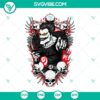 Ryuk and Death Note anime series SVG images bundle for download in PNG, DXF, EPS files.