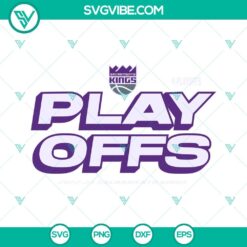 Basketball, Sports, SVG Files, Sacramento Kings Playoffs SVG Download, NBA 24