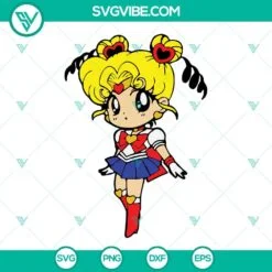 Anime, SVG Files, Sailor Moon SVG Images PNG DXF EPS, Baby Sailor Moon SVG 2