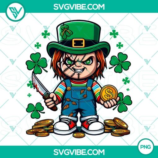 saint patrick s day chucky horror png lucky vibes chucky horror killer png mockup 1