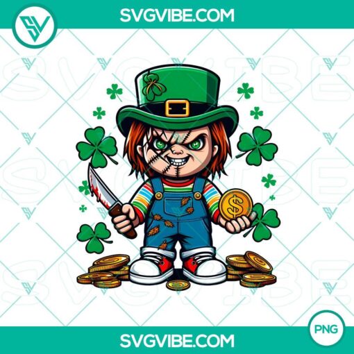 saint patrick s day chucky horror png lucky vibes chucky horror killer png mockup