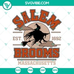 Halloween, SVG Files, Salem Brooms Massachusetts Est 1692 SVG Download, Vintage 12