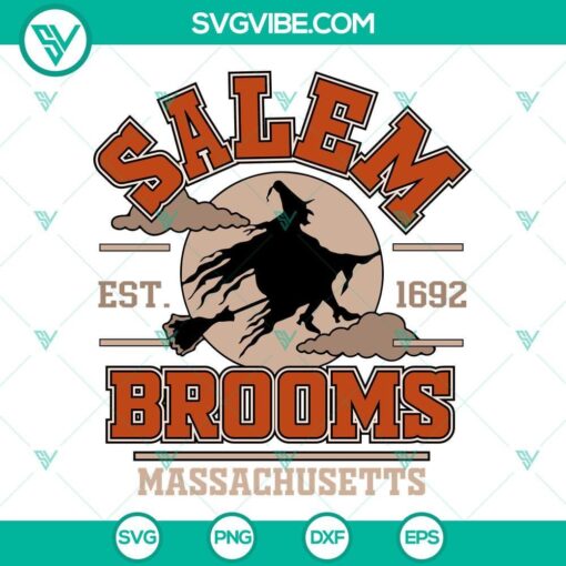 salem brooms massachusetts est 1692 svg vintage witch svg trendy halloween svg cut files 3 mockup