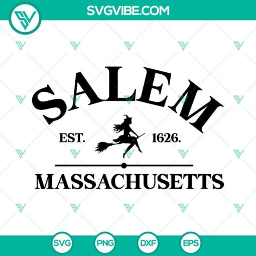 salem massachusetts est 1626 svg halloween witch svg png dxf eps files 10 mockup